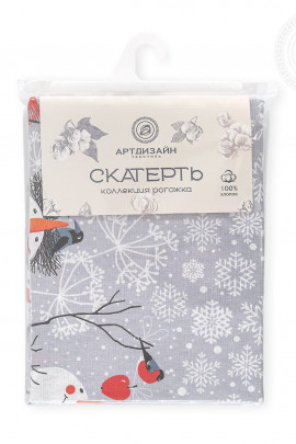 Скатерть рогожка Снеговики Арт Дизайн - 5