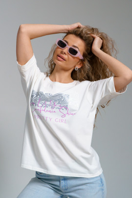 940-1 Футболка молочный Свт - 9