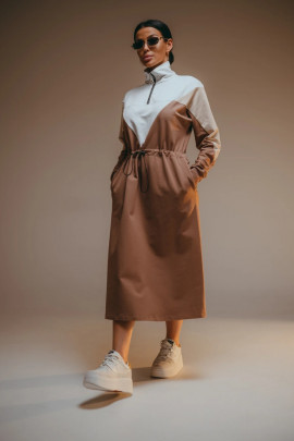 Платье Одри кофе Лт - 3 Платье Одри кофе Лт - 3