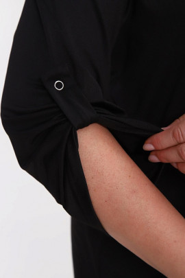 Блузка Розета чёрный ИвК - 2 Блузка Розета чёрный ИвК - 2